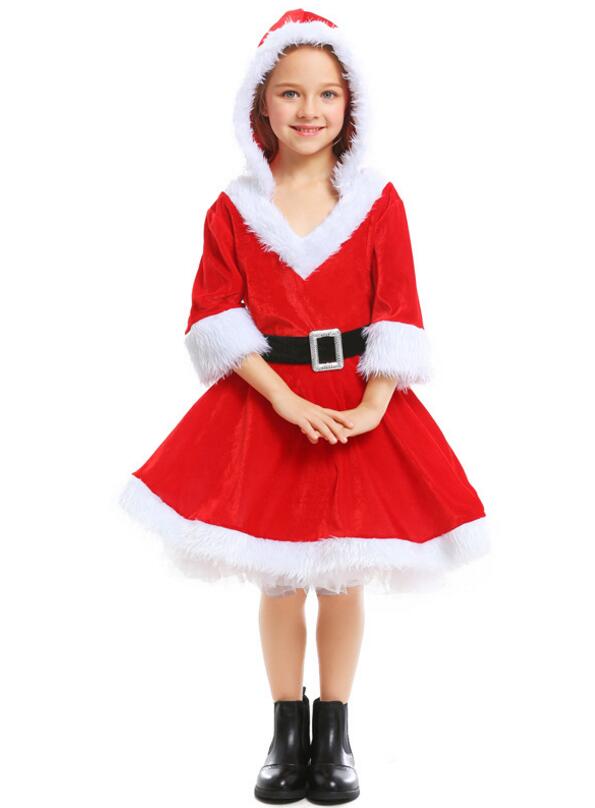 F68179 santa claus costume for girls